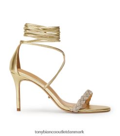 Kvinder Tony Bianco | guld nappa metallic henley hæle 80JR0R276