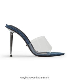 Kvinder Tony Bianco | klar vinylite/blå denim mylo hæle 80JR0R88