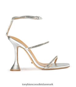Kvinder Tony Bianco | sølv nappa metallic generte hæle 80JR0R302